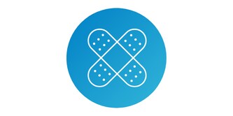 Symbol mit Pflastern
