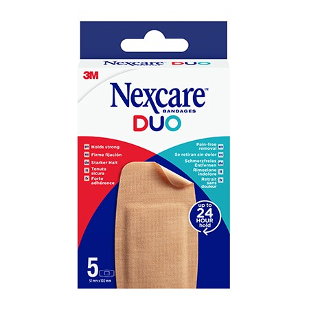 Nexcare™ DUO-Pack mit 5 Stück in Knie- und Ellenbogengröße
