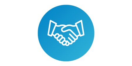 Ein Symbol mit erhobenen Händen

