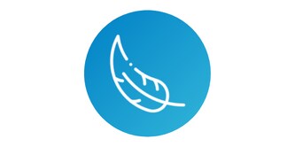 Ein Symbol, das eine Feder darstellt
